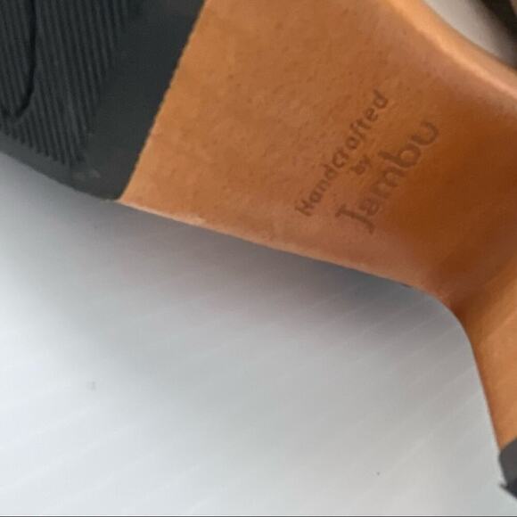 🆕 Jambu Gina ankle strap peep toe platform sandal wood heel NWT sz 7 - Picture 7 of 11